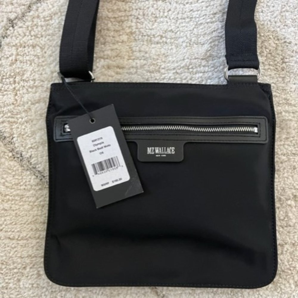 NWT MZ Wallace Crossbody Bedford Moto Olympia Swingpack, BLACK